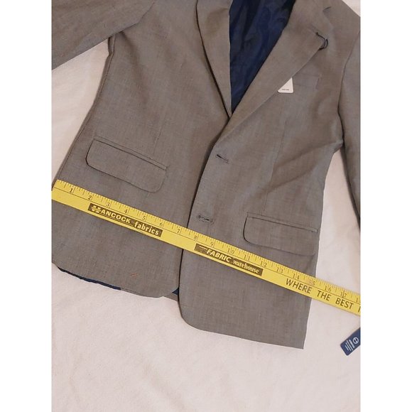 IZOD KIDS SIZE 10 REGULAR FIT SUIT COAT GRAY NWT $110 VALUE FOR LESS. - Picture 8 of 9